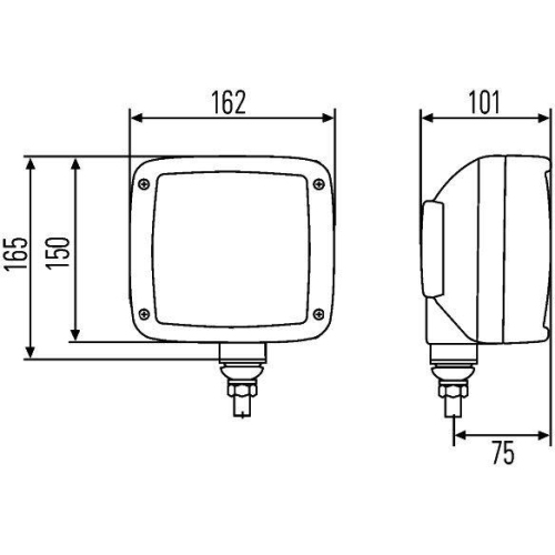 HELLA Hauptscheinwerfer 1SA 996 120-871 für, links, rechts