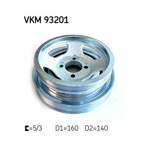 Riemenscheibe, Kurbelwelle SKF VKM 93201 f&uuml;r FIAT