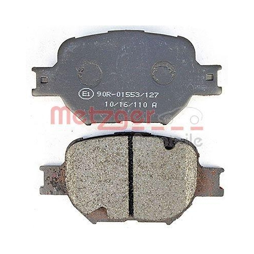 Bremsbelagsatz, Scheibenbremse METZGER 1170823 f&uuml;r TOYOTA, Vorderachse