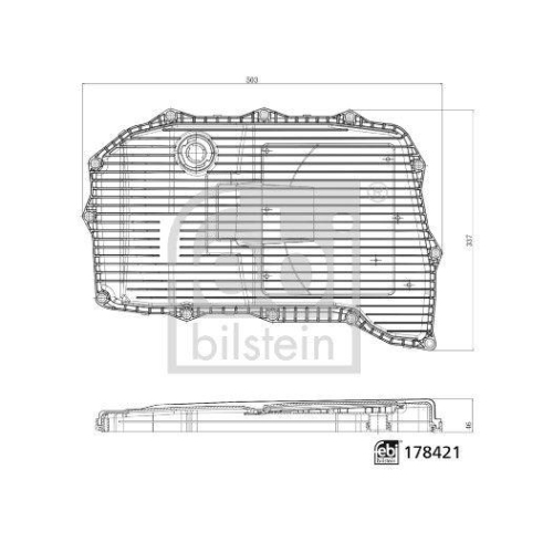 FEBI BILSTEIN 178421 Hydraulikfilter, Automatikgetriebe febi Plus f&uuml;r AUDI VW