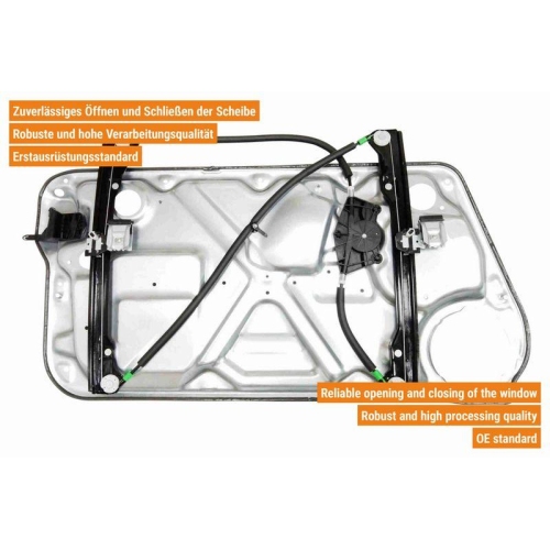 VAICO Fensterheber links und rechts vorne V10-8759 + V10-8760 f&uuml;r VW