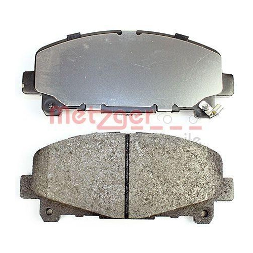Bremsbelagsatz, Scheibenbremse METZGER 1170840 f&uuml;r HONDA, Vorderachse