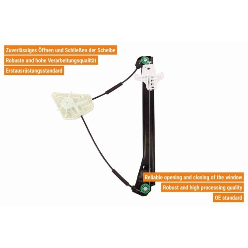 VAICO Fensterheber links und rechts elektrisch hinten V10-7612 + V10-7613 f&uuml;r SKODA