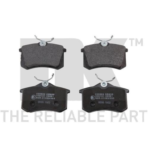 Bremsscheibe NK 202546 für FORD SEAT VW, Hinterachse