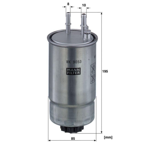 Kraftstofffilter MANN-FILTER WK 9053 z f&uuml;r CITRO&Euml;N FIAT PEUGEOT