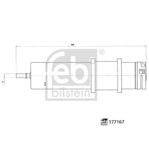 FEBI BILSTEIN Kraftstofffilter 177167 f&uuml;r BMW ALPINA