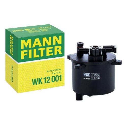 Kraftstofffilter MANN-FILTER WK 12 001 f&uuml;r CITRO&Euml;N FIAT FORD JAGUAR MITSUBISHI