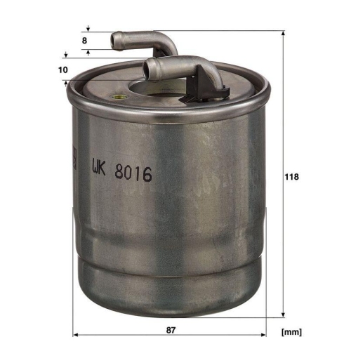 Kraftstofffilter MANN-FILTER WK 8016 x f&uuml;r MERCEDES-BENZ