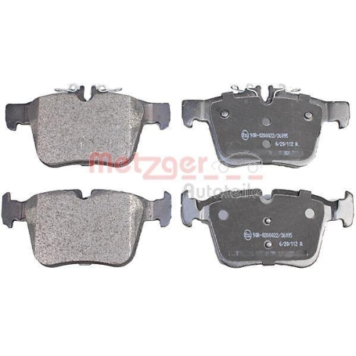 Bremsbelagsatz, Scheibenbremse METZGER 1170858 GREENPARTS f&uuml;r MERCEDES-BENZ