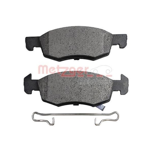 Bremsbelagsatz, Scheibenbremse METZGER 1170859 f&uuml;r OPEL VAUXHALL, Vorderachse