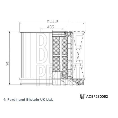 Kraftstofffilter BLUE PRINT ADBP230062 für MAXUS