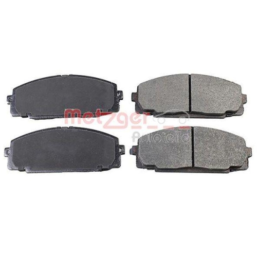 Bremsbelagsatz, Scheibenbremse METZGER 1170872 f&uuml;r TOYOTA, Vorderachse