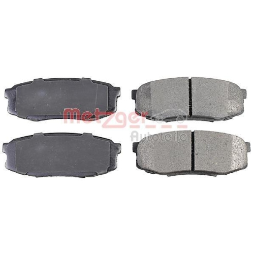 Bremsbelagsatz, Scheibenbremse METZGER 1170875 f&uuml;r TOYOTA, Hinterachse