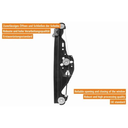 VAICO Fensterheber links und rechts elektrisch hinten V20-9738 + V20-9739 f&uuml;r BMW