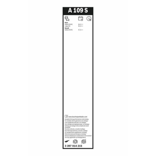 Wischblatt BOSCH 3 397 014 215 Aerotwin für DACIA, vorne