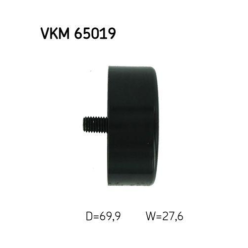 Umlenk-/F&uuml;hrungsrolle, Keilrippenriemen SKF VKM 65019 f&uuml;r HYUNDAI KIA, oben