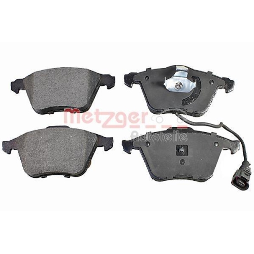 Bremsbelagsatz, Scheibenbremse METZGER 1170881 f&uuml;r AUDI SEAT SKODA VW VAG
