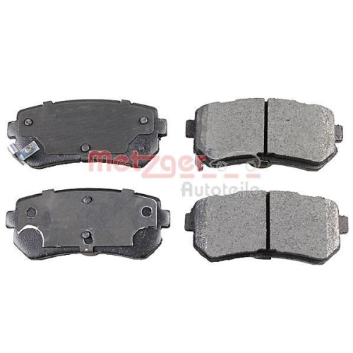 Bremsbelagsatz, Scheibenbremse METZGER 1170886 f&uuml;r HYUNDAI KIA, Hinterachse