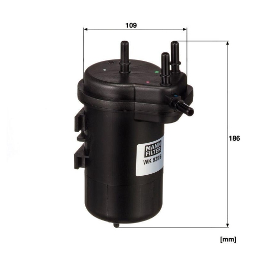 Kraftstofffilter MANN-FILTER WK 939/6 f&uuml;r NISSAN RENAULT SUZUKI