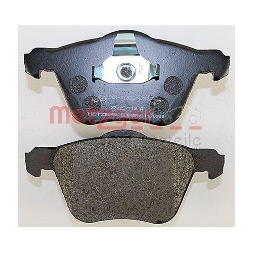 Bremsbelagsatz, Scheibenbremse METZGER 1170180 f&uuml;r VOLVO, Vorderachse