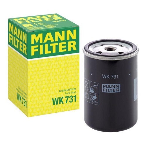Kraftstofffilter MANN-FILTER WK 731 f&uuml;r AUW&Auml;RTER BMW FIAT FORD HANOMAG HENSCHEL
