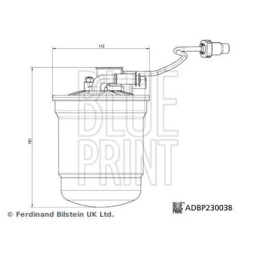 Kraftstofffilter BLUE PRINT ADBP230038 für FORD FORD MOTOR COMPANY