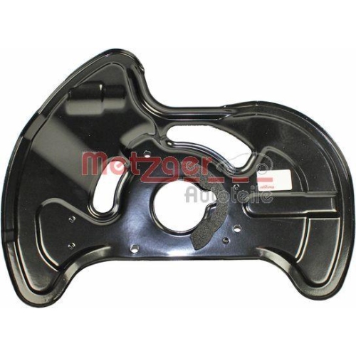 Spritzblech, Bremsscheibe METZGER 6115086 für MERCEDES-BENZ, Vorderachse rechts