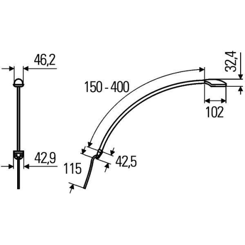 HELLA Leseleuchte 2JA 346 720-122 f&uuml;r SCANIA, innen