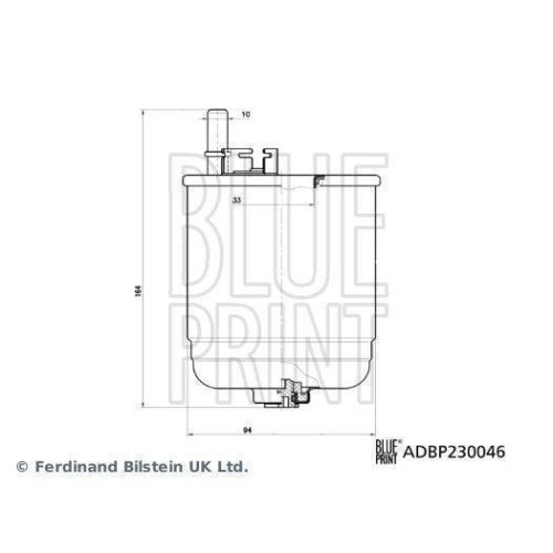Kraftstofffilter BLUE PRINT ADBP230046 f&uuml;r HYUNDAI