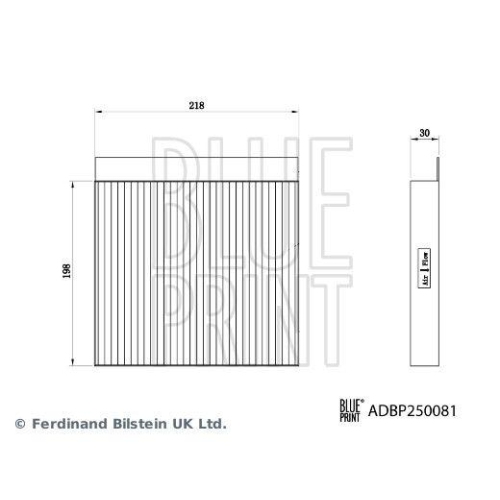 Filter, Innenraumluft BLUE PRINT ADBP250081 für MAXUS