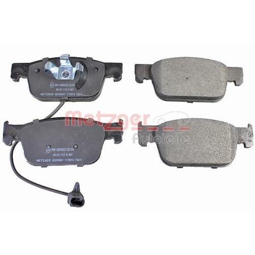 Bremsbelagsatz, Scheibenbremse METZGER 1170910 GREENPARTS f&uuml;r AUDI VAG