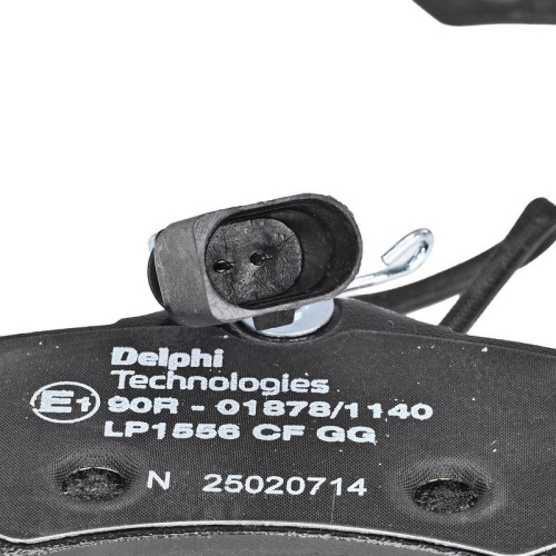 DELPHI LP1556 Bremsbelagsatz, Scheibenbremse f&uuml;r AUDI FORD SEAT VW, Hinterachse