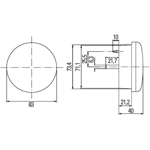 HELLA Heckleuchte 2SD 959 010-401 für DAF KÄSSBOHRER TERBERG-BENSCHOP, links