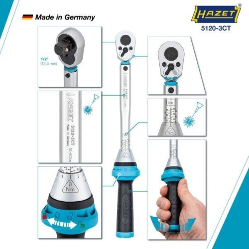 Drehmomentschlüssel HAZET 5120-3CT für