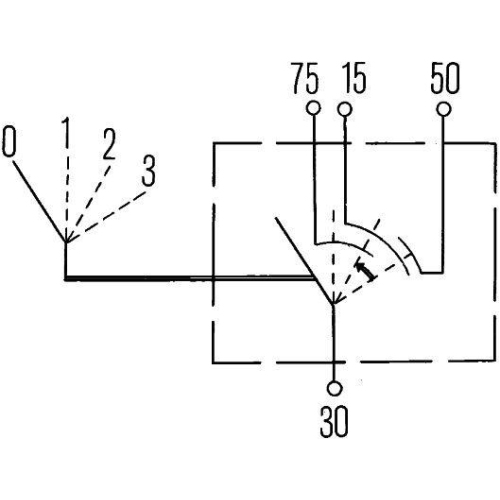 HELLA Z&uuml;nd-/Startschalter 6JK 007 232-001 f&uuml;r AEBI DAF VAN HOOL HYUNDAI KRONE