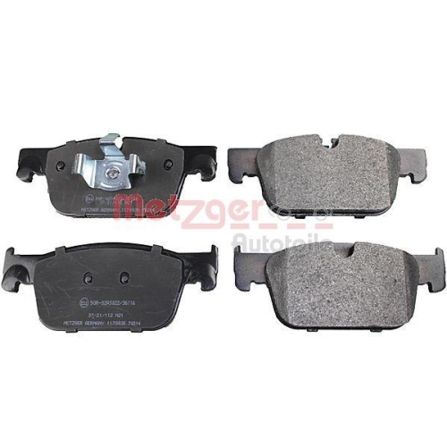 Bremsbelagsatz, Scheibenbremse METZGER 1170935 GREENPARTS f&uuml;r VOLVO, Vorderachse