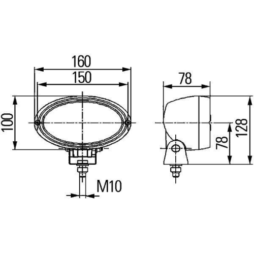 HELLA Arbeitsscheinwerfer 1GA 996 361-171 f&uuml;r DAF GRIMME