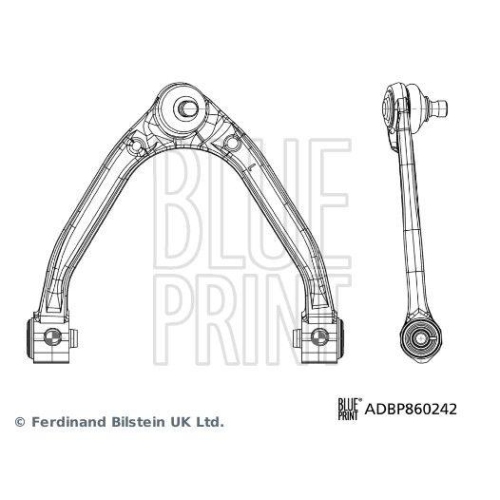 Lenker, Radaufh&auml;ngung BLUE PRINT ADBP860242 f&uuml;r INFINITI, Vorderachse links