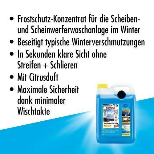 Frostschutz, Scheibenreinigungsanlage SONAX 03325050 AntiFrost+KlarSicht für