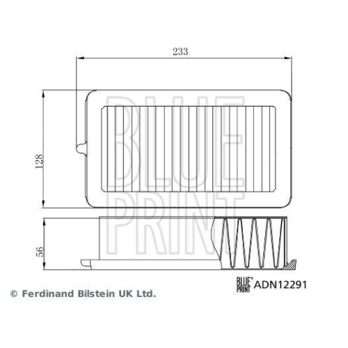 Luftfilter BLUE PRINT ADN12291 für MITSUBISHI NISSAN RENAULT
