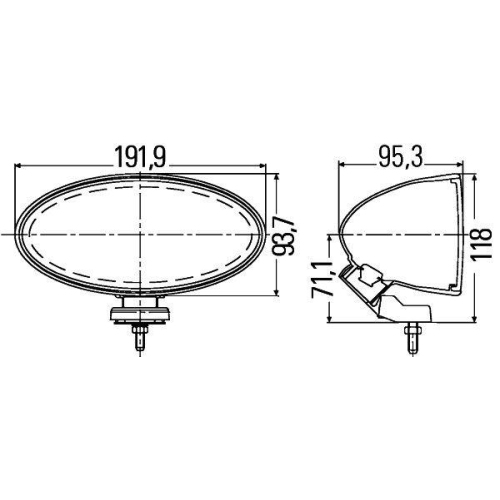 HELLA Nebelscheinwerfer 1NB 007 892-041 für VDL, links, rechts