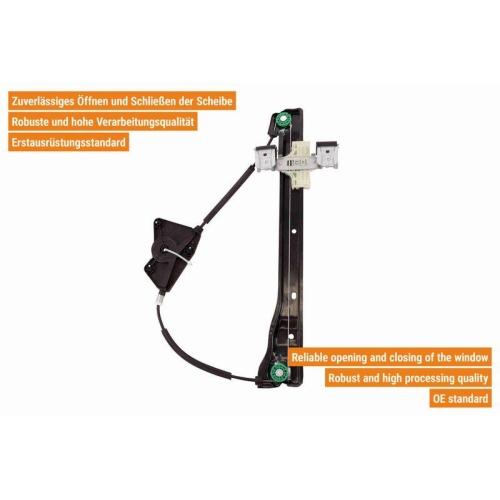 VAICO Fensterheber links und rechts elektrisch vorne V10-7616 + V10-7617 f&uuml;r SKODA