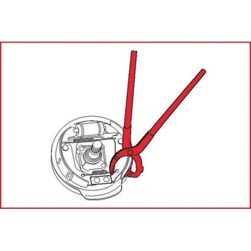 Bremsfedern-Zange KS TOOLS 150.2116 für