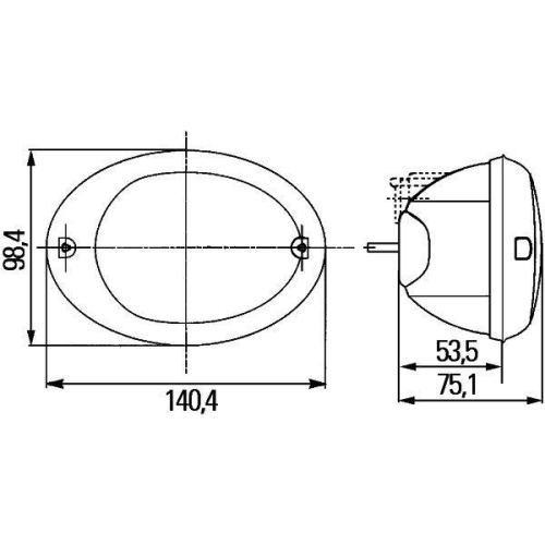 HELLA Blinkleuchte 2BE 343 130-001 f&uuml;r AEBI KUBOTA, links, rechts