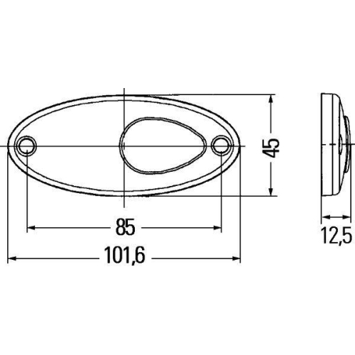 HELLA Seitenmarkierungsleuchte 2PS 964 295-387 f&uuml;r KUBOTA, links, rechts