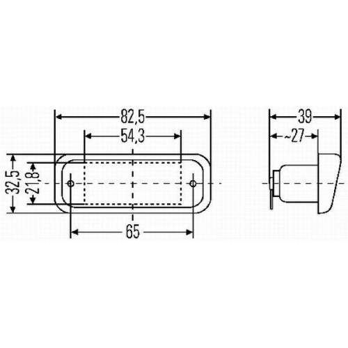 HELLA 2KA 005 049-011 Kennzeichenleuchte f&uuml;r AUW&Auml;RTER DAF IKARUS ISUZU IVECO MAN