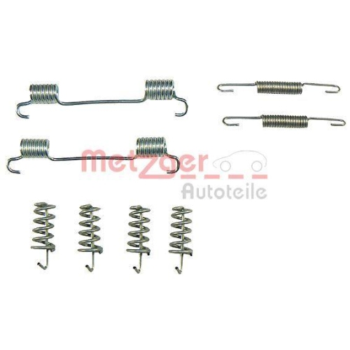 Bremsbackensatz, Feststellbremse METZGER KR 989 für MERCEDES-BENZ