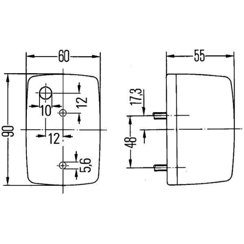 HELLA 2BA 002 652-111 Blinkleuchte f&uuml;r AEBI DAF FIAT INTERNATIONAL HARVESTER O&K