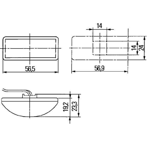 HELLA Zusatzblinkleuchte 2BM 008 771-001 für AGCO REFORM HYMER KNAUS ARTEGA E.GO