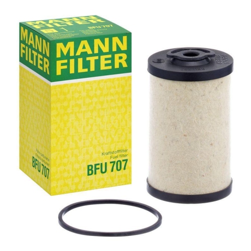 Kraftstofffilter MANN-FILTER BFU 707 f&uuml;r FORD HANOMAG HENSCHEL IVECO LEYLAND MWM